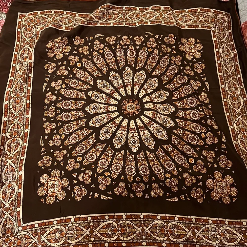 Ostiuelli silk 32” square scarf Italy